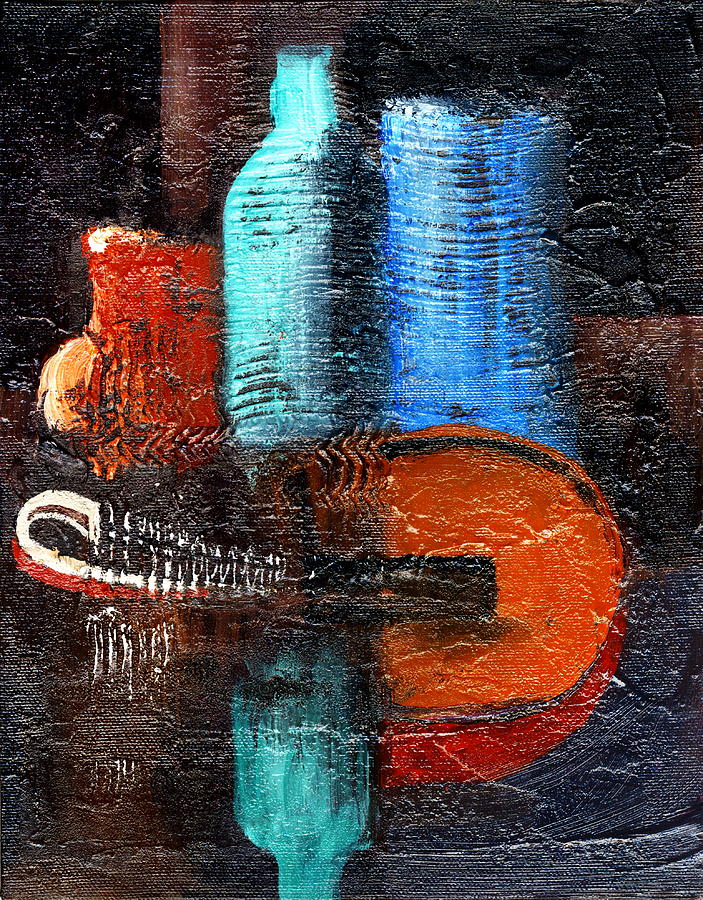 The Mandolin Painting by Val Byrne