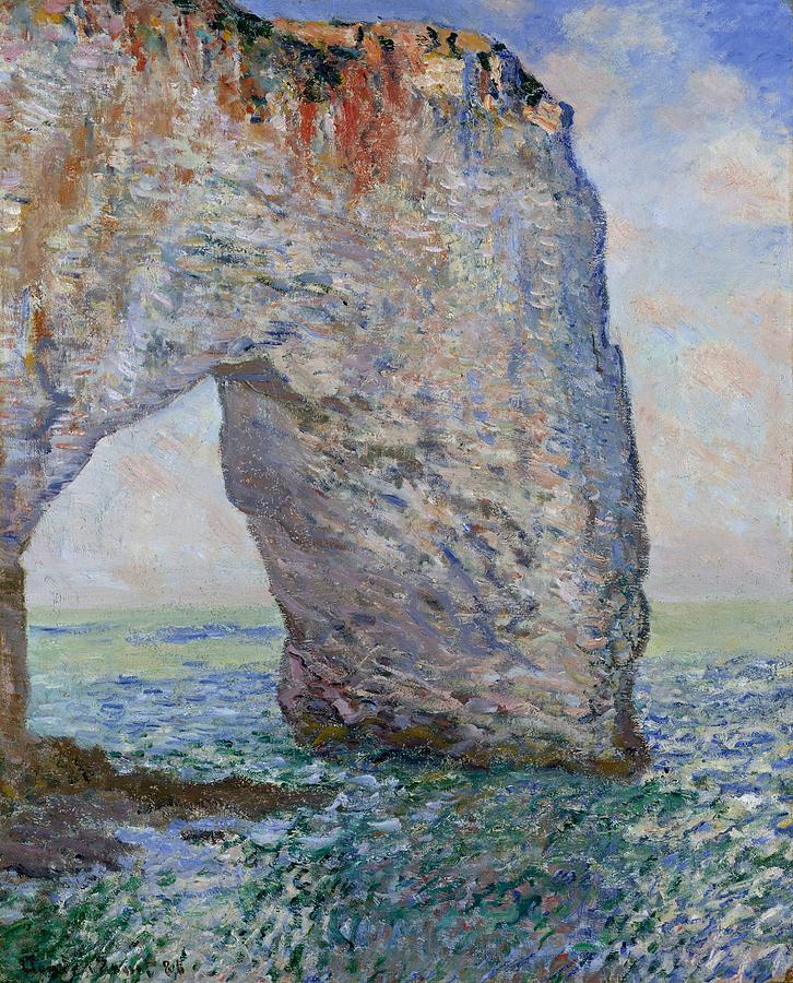 Claude Monet Painting - The Manneporte near Etretat by Claude Monet