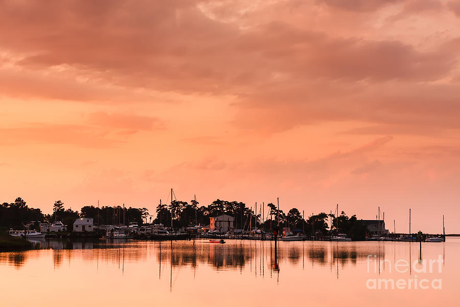 Sunset Photograph - The Marina by Lisa McStamp