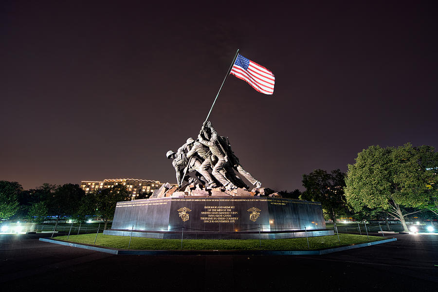 The Marine Corps War Memorial Photograph by Mark Whitt