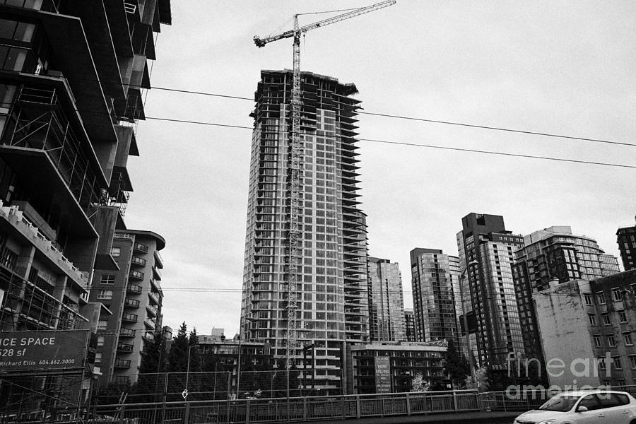 Landmark Photograph - the mark new condo project granville street yaletown Vancouver BC Canada by Joe Fox