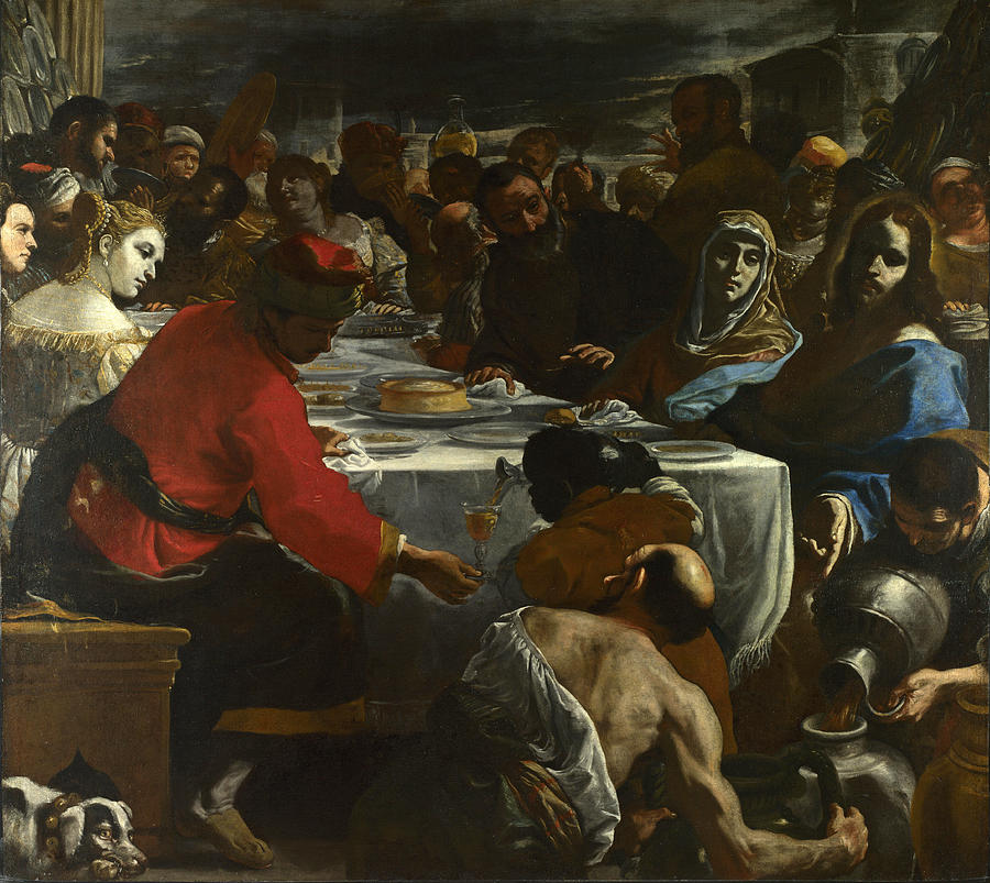 The Marriage at Cana Painting by Mattia Preti