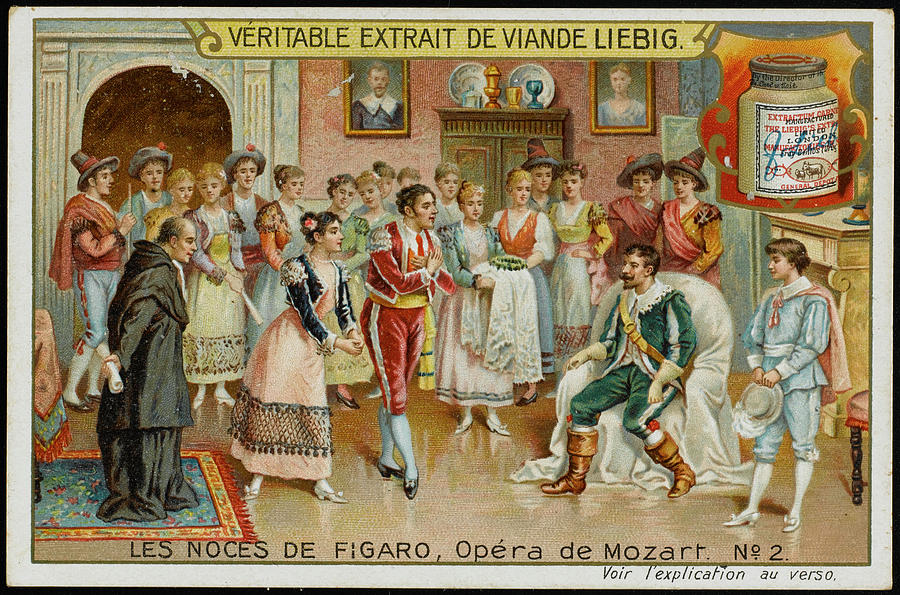 Music Drawing - (the Marriage Of Figaro)  Count by Mary Evans Picture Library