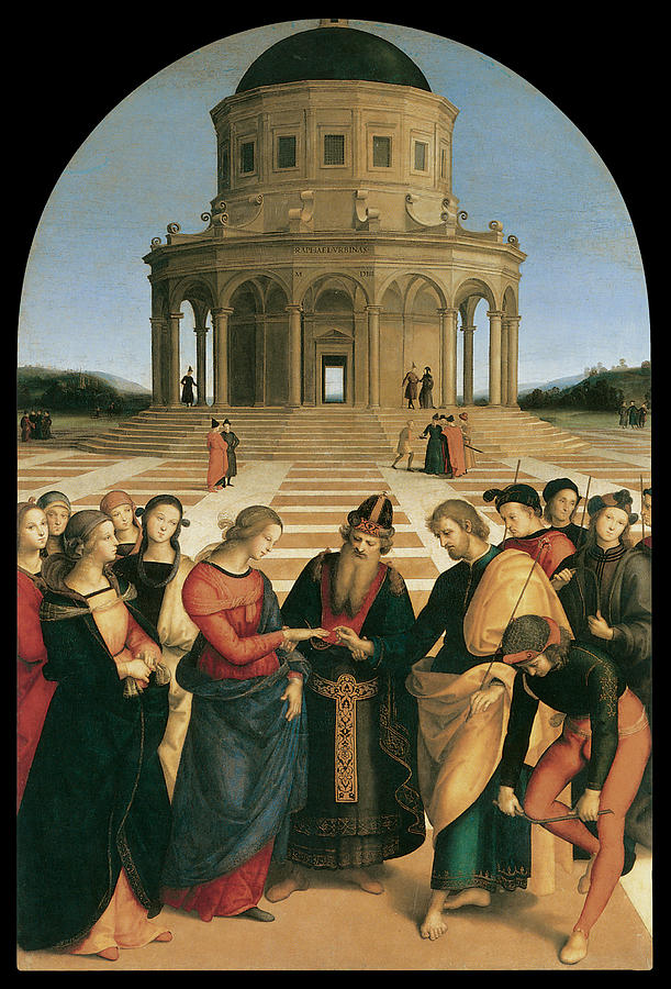 Raphael Painting - The Marriage of the Virgin by Raphael