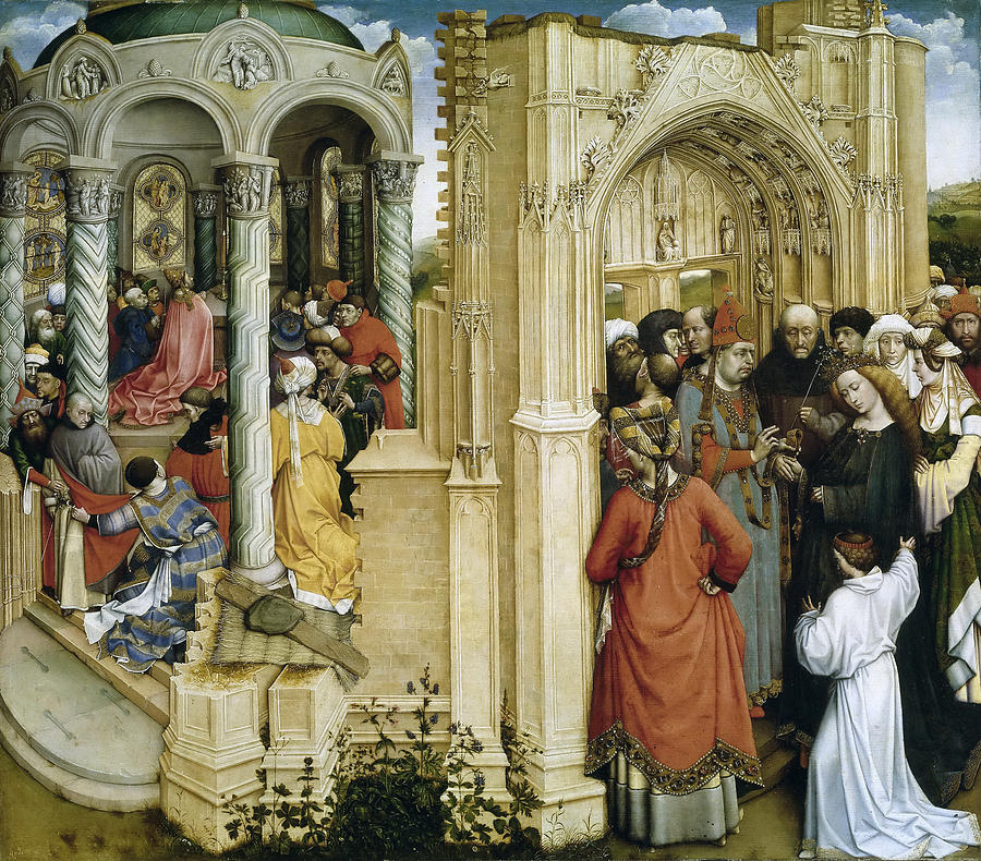 The Marriage of the Virgin Painting by Robert Campin