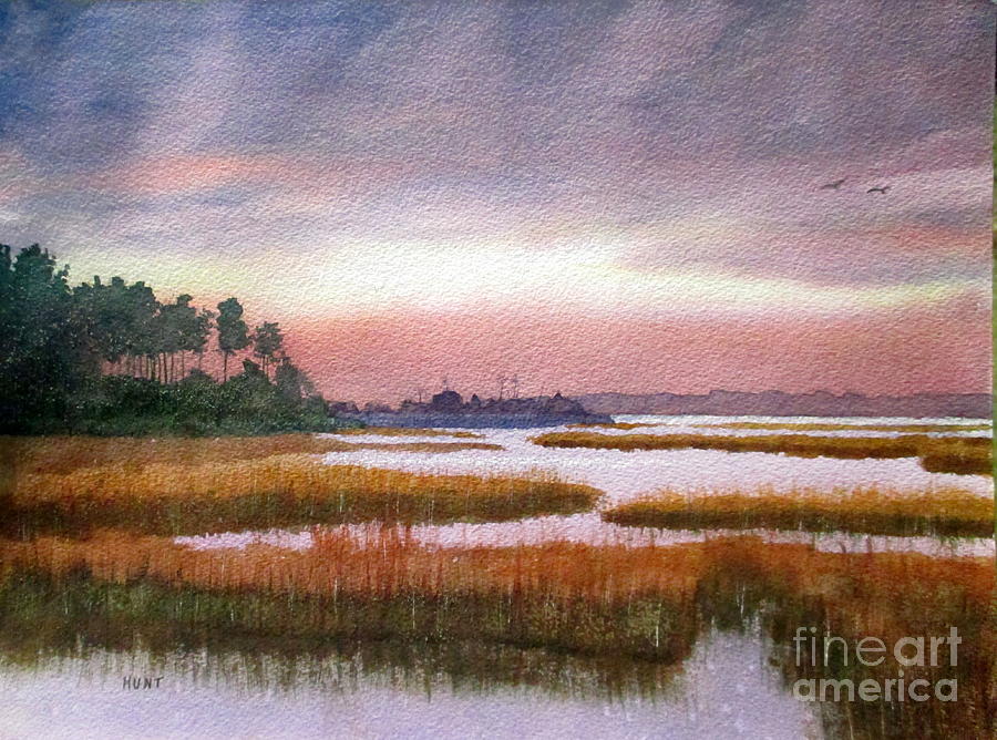 The Marsh Painting by Shirley Braithwaite Hunt
