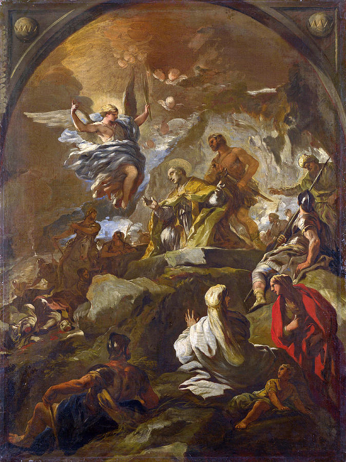 The Martyrdom of Saint Januarius Painting by Luca Giordano - Fine Art ...