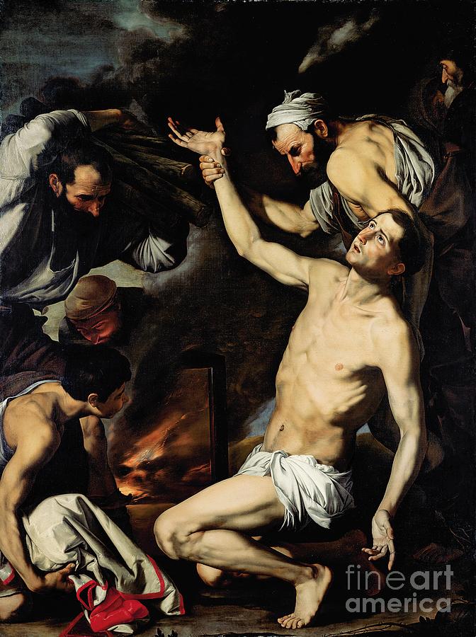The Martyrdom of Saint Lawrence Painting by Jusepe de Ribera