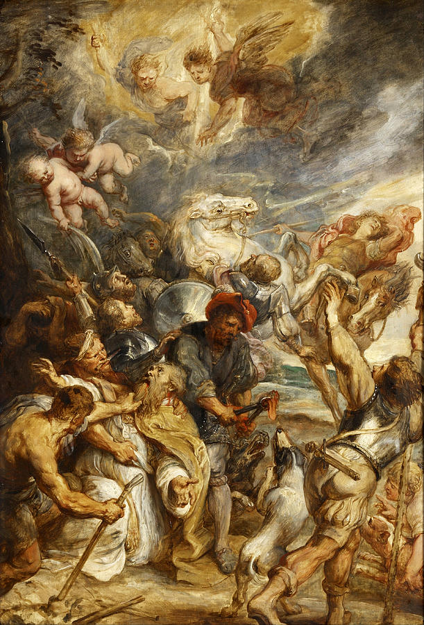 Peter Paul Rubens Painting - The Martyrdom of Saint Livinus by Peter Paul Rubens