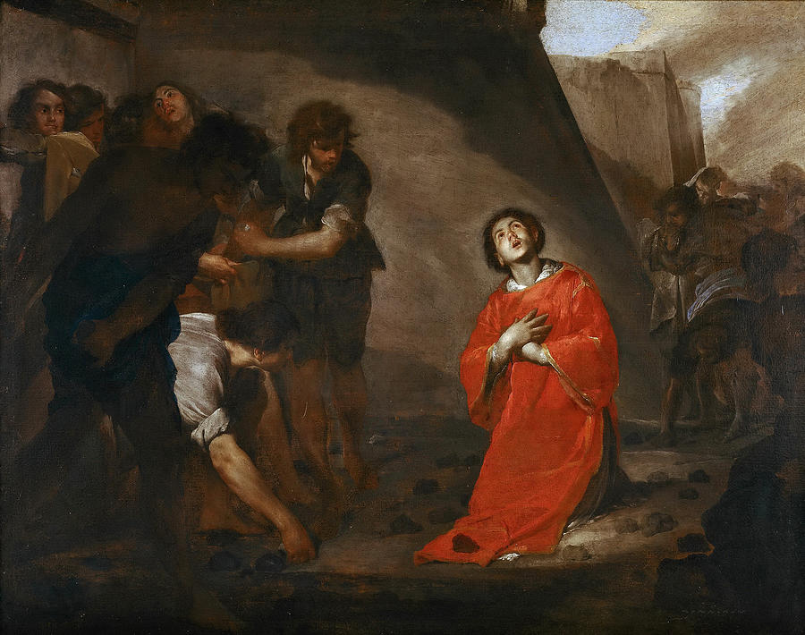The Martyrdom of St Stephen Painting by Bernardo Cavallino