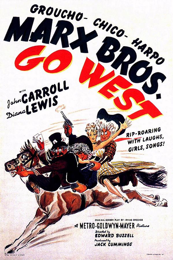 The Marx Brothers Go West Photograph by Movie Poster Prints