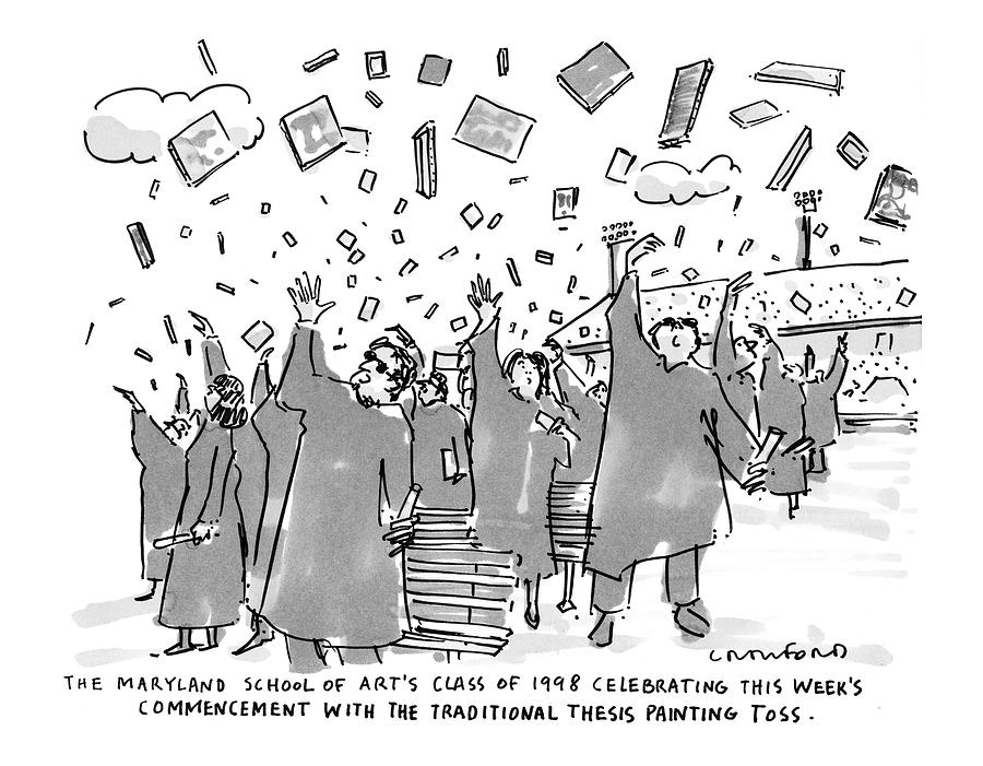 The Maryland School Of Arts Class Of 1998 Drawing by Michael Crawford