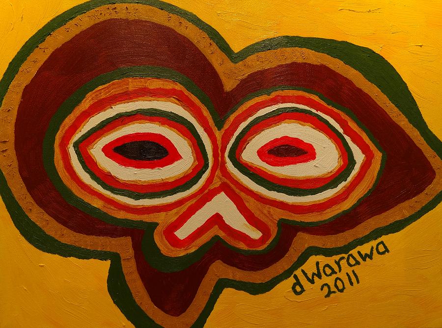 Oil Painting - The Mask by Douglas W Warawa