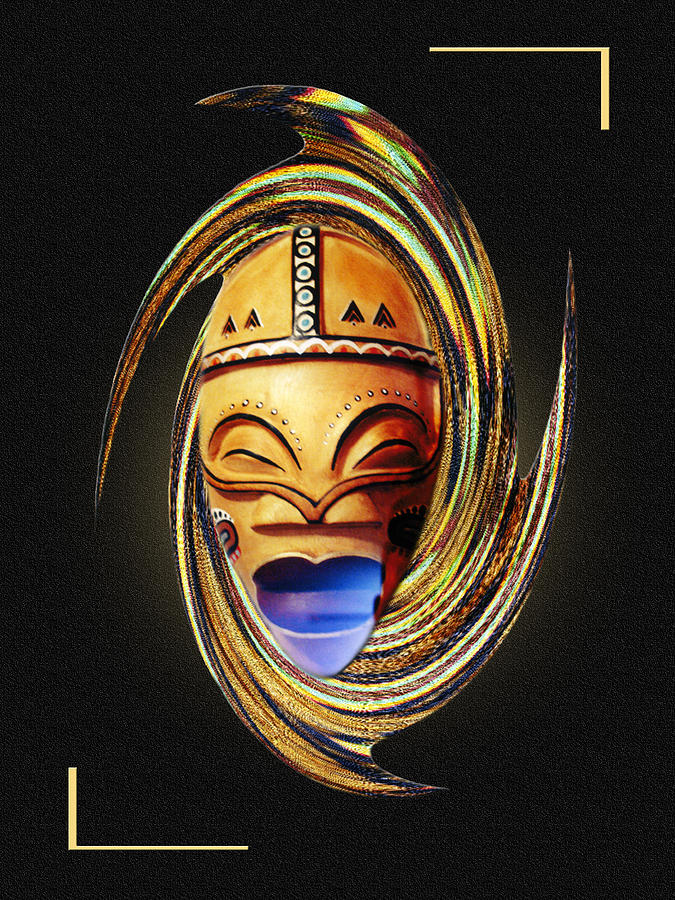 Africa Digital Art - The Mask by Terry Boykin
