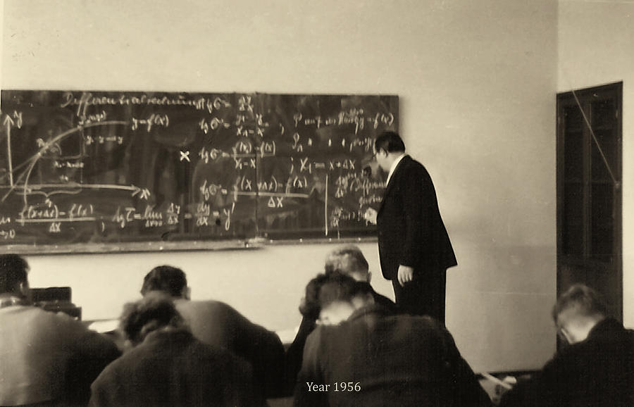 Year 1956 The Math Teacher  Photograph by Gerlinde Keating