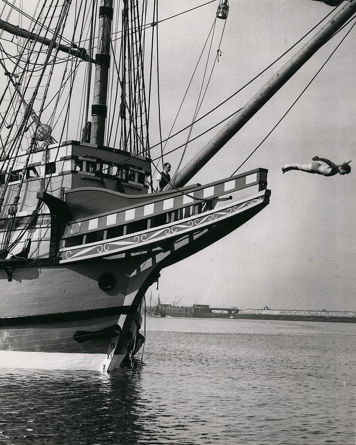 Vintage Photograph - The “mayflower” From The “mayflower” History Repeats Itself. by Retro Images Archive