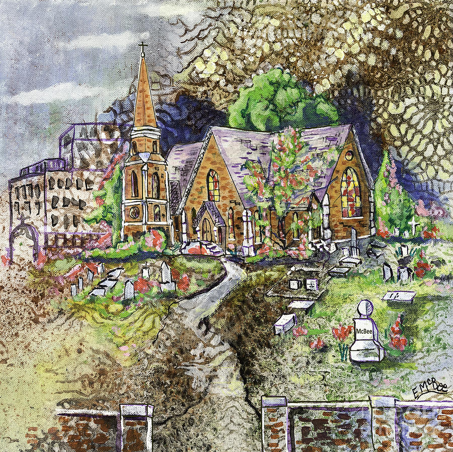 Christ Church Episcopal Mixed Media by Edith Hardaway