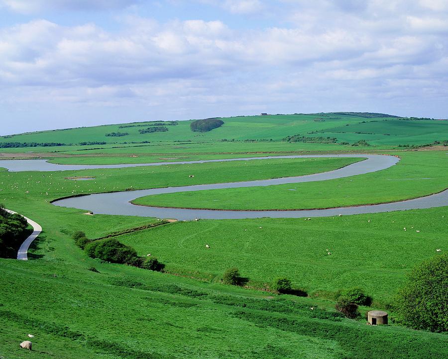 The Meandering Cuckmere River Photograph By Martin Bond science Photo 