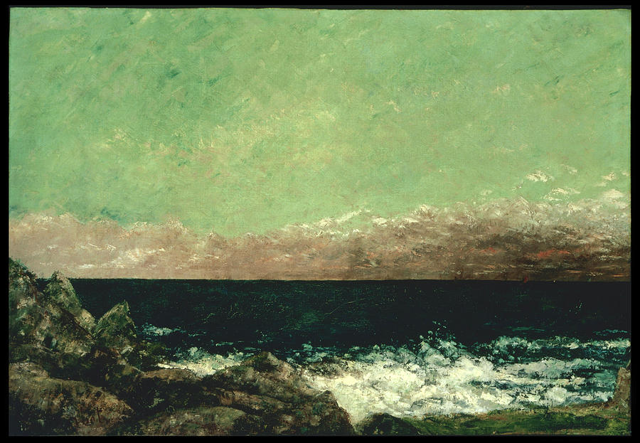 Gustave Courbet  Painting - The Mediterranean by Gustave Courbet