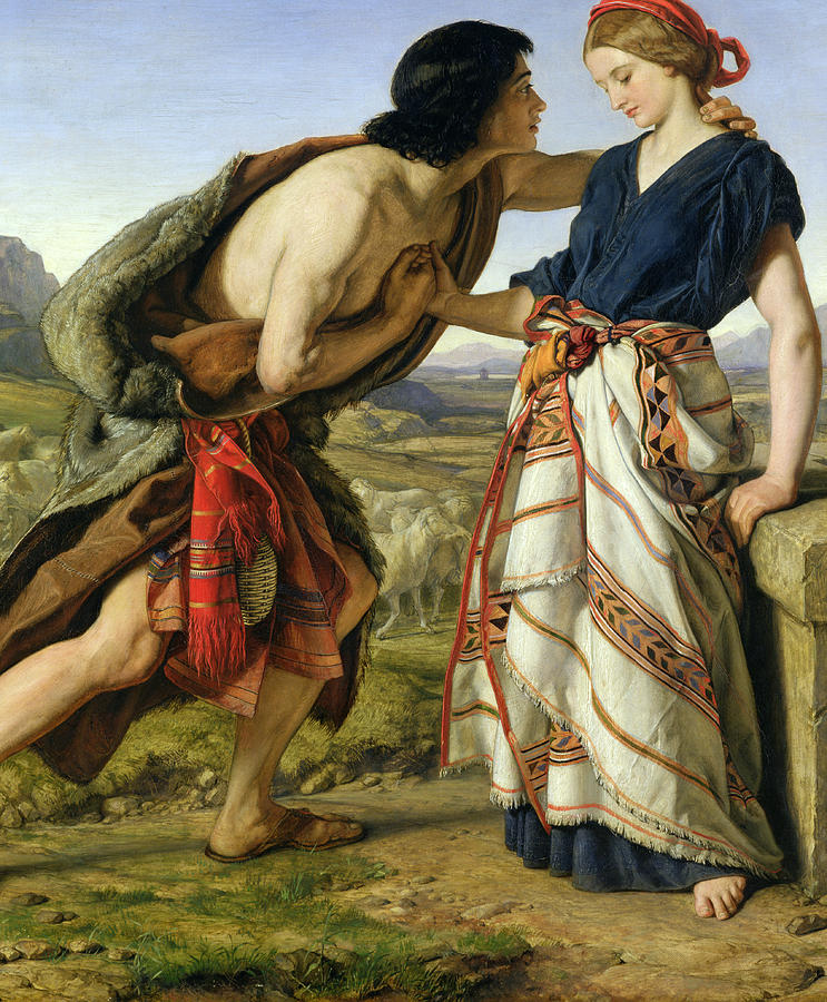 The Meeting of Jacob and Rachel Painting by William Dyce