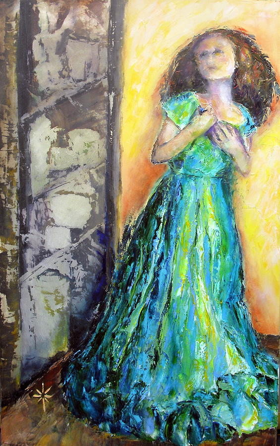 The Memory Moment knife painted oil Painting by Jodie Marie Anne Richardson Traugott          aka jm-ART