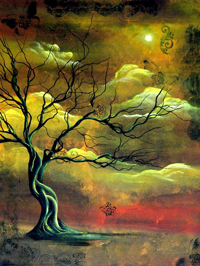 Tree Painting - The Memory Tree by Angie Phillips Tree Painting - The Memory Tree by Angie Phillips