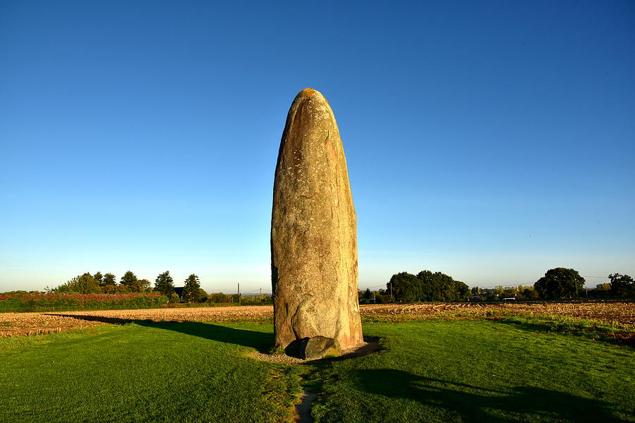 The menhir of Champ-Dolent, britain, france Photograph by Vincent Jary The menhir of Champ-Dolent, britain, france Photograph by Vincent Jary
