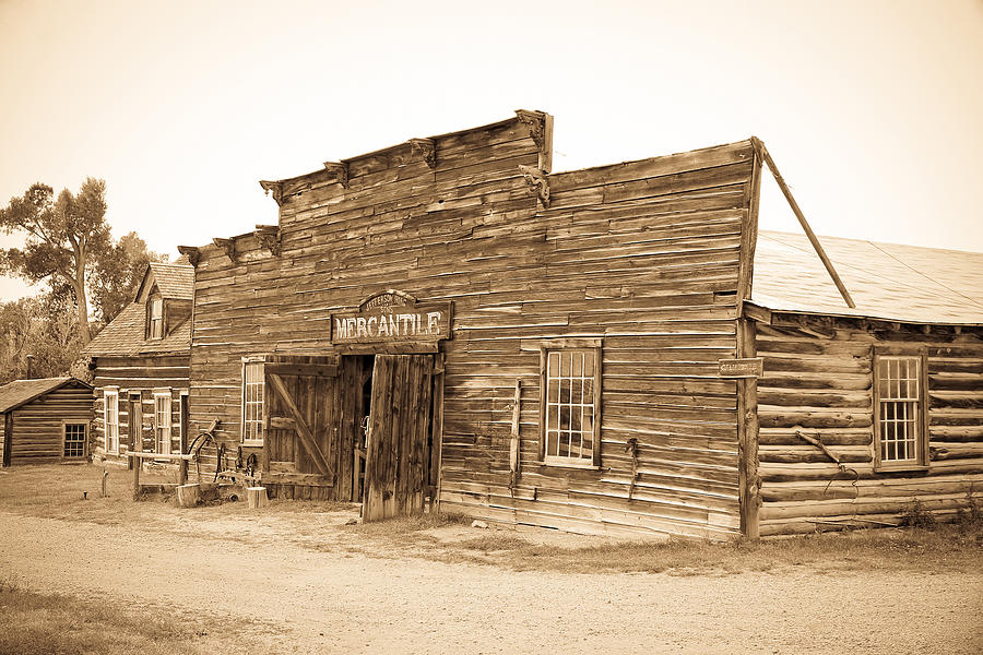 Black And White Photograph - The Mercantile by Steve McKinzie