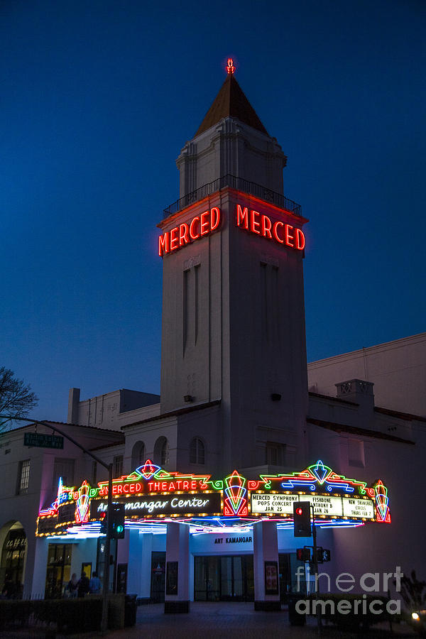 The Merced Theater, Ca Photograph by Spencer Grant