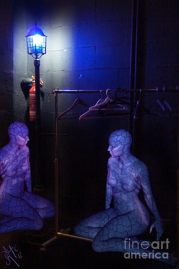 Mirror Digital Art - The Mermaids Dresser by Rosa Cobos