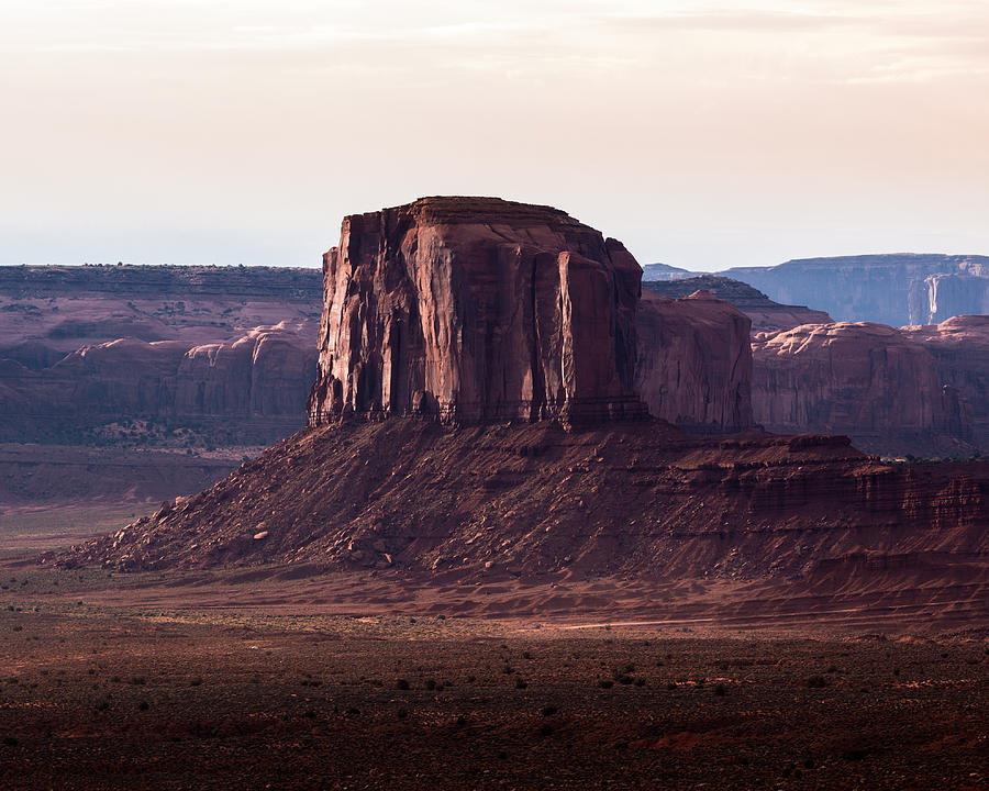 The Merrick Butte at sunrise Photograph by Levin Rodriguez