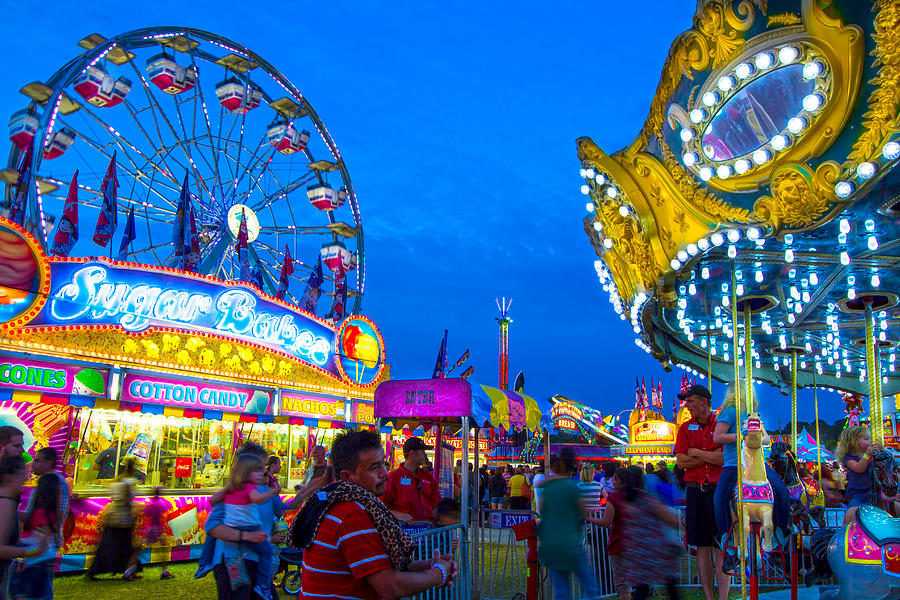 The Merry Midway Photograph by Mark Andrew Thomas