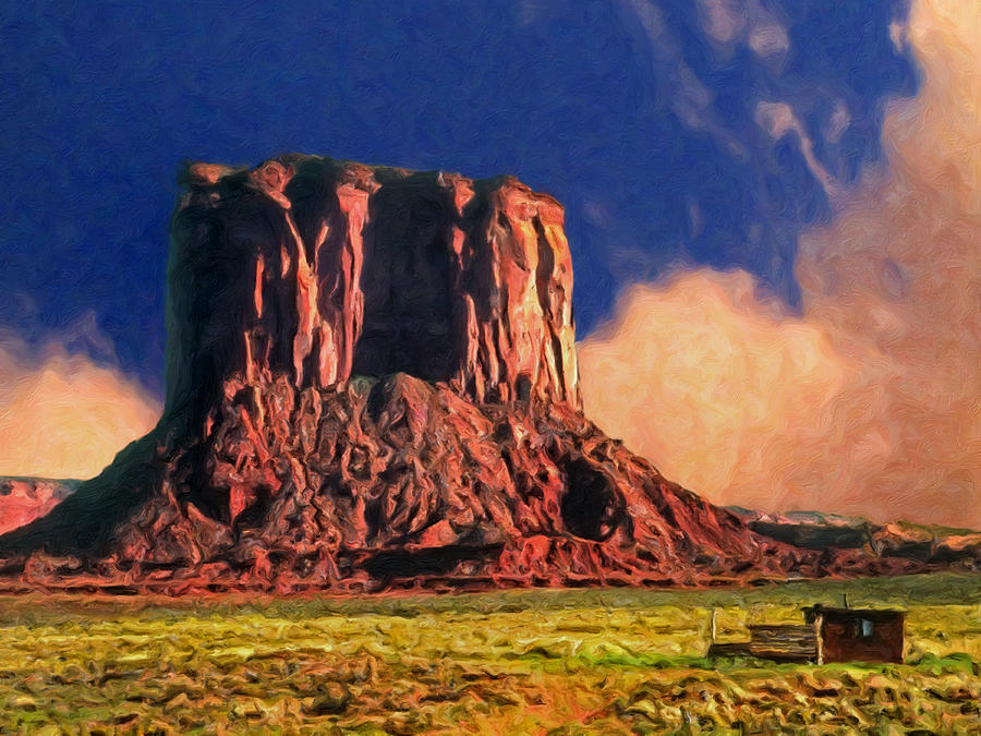 Grand Canyon National Park Painting - The Mesa at Sunrise by Dominic Piperata