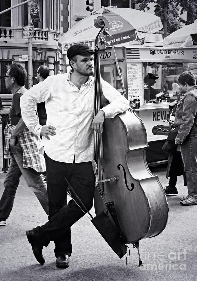 Nyc Photograph - The Met Musician by Angie Gonzalez Nyc Photograph - The Met Musician by Angie Gonzalez