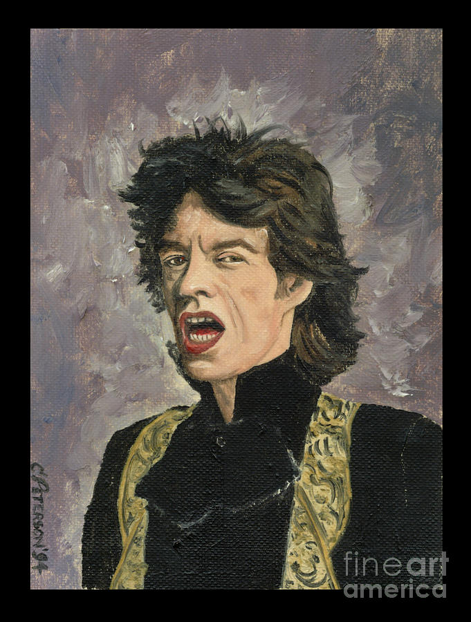 The Mick 1994. Mick Jagger portrait from Vanity Fair Painting by Cathy ...