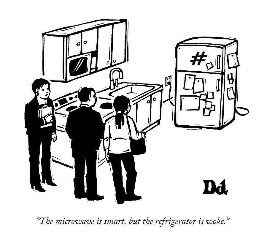 The Microwave Is Smart Drawing by Drew Dernavich