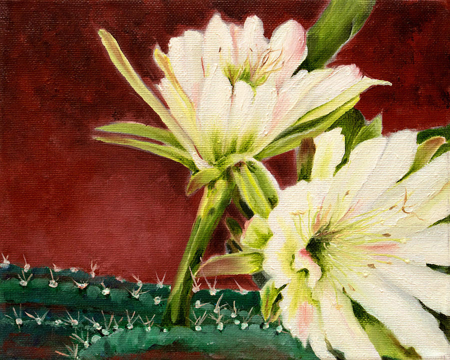 The Midnight Flowers Painting by Judi Hendricks