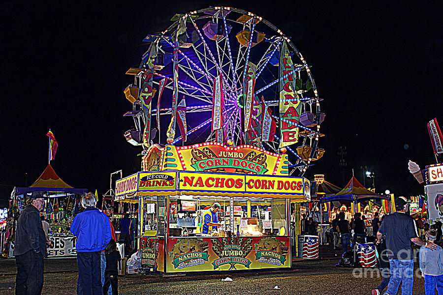 The Midway of Louisiana State Fair 2012 Photograph by Kathy  White
