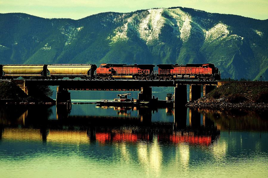 The Mighty Burlington Northern Photograph by Benjamin Yeager