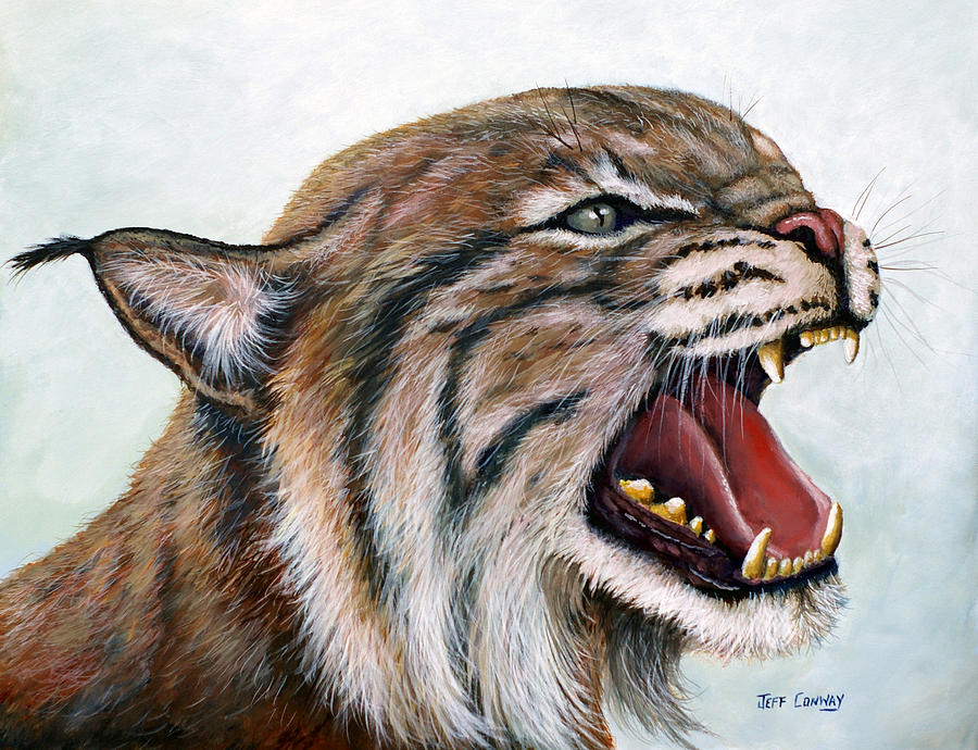 Wildlife Painting - The Mighty Roar by Jeff Conway
