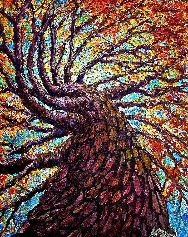 Nature Painting - The Mighty Tree by Sebastian Pierre