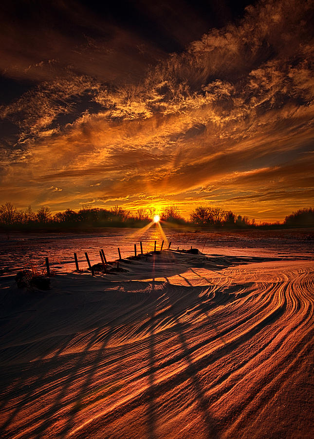 Winter Photograph - The Miles Back Home to You by Phil Koch