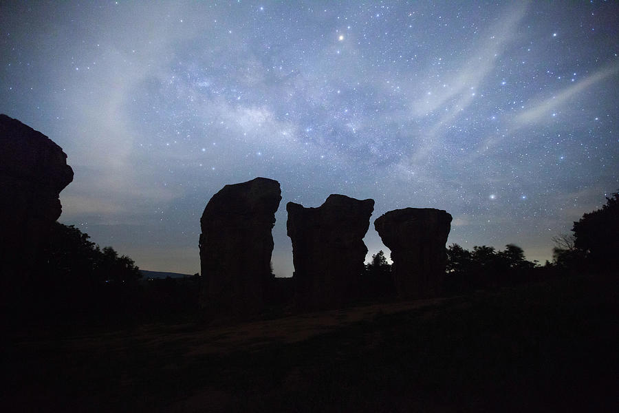 The Milky Way & Thailands Stonehenge Photograph by By Chakarin Wattanamongkol