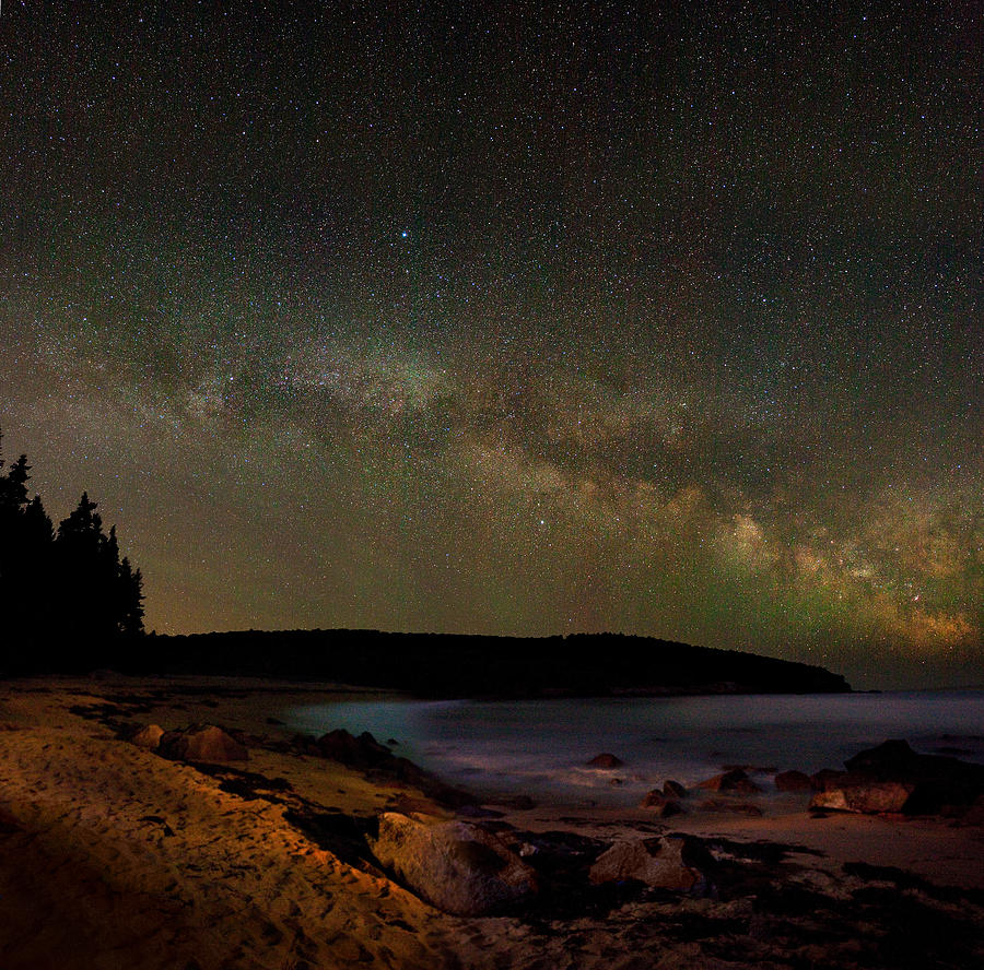 The Milky Way over Sand Beach 4159 Photograph by Brent L Ander