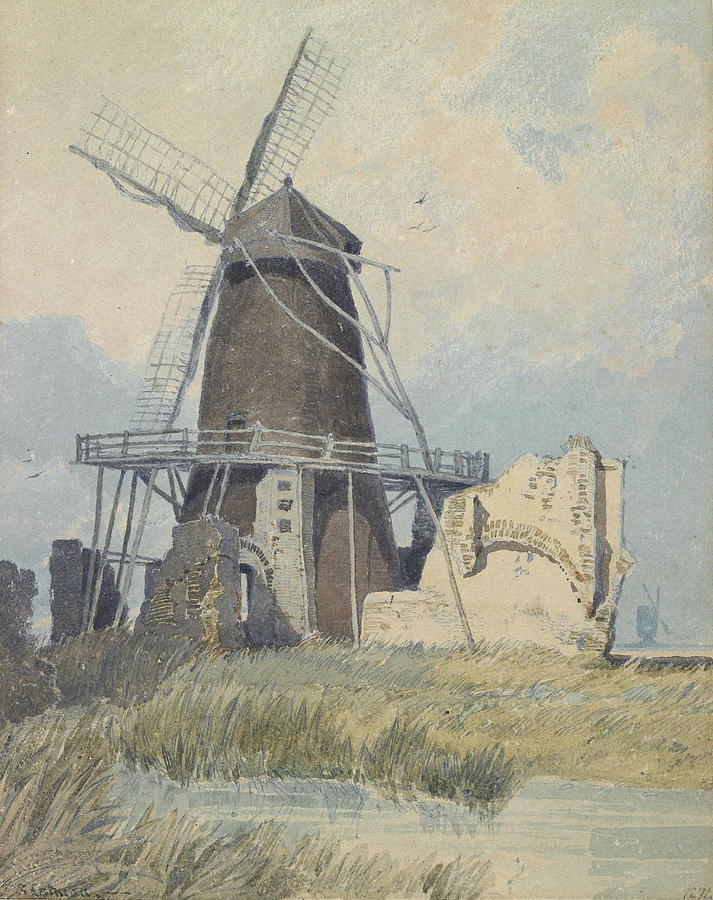 John Sell Cotman Painting - The Mill St Benets Abbey by John Sell Cotman
