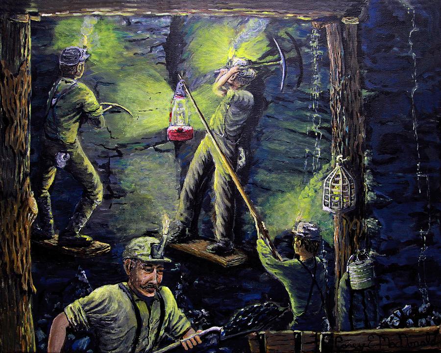 The miners way Painting by Carey MacDonald