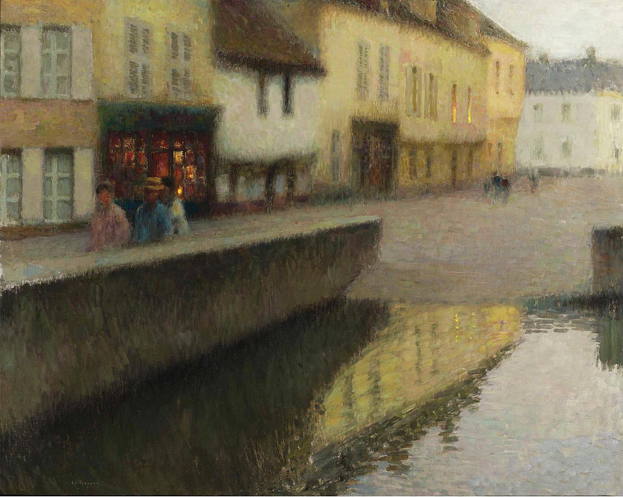 The Mirror Painting by Henri Le Sidaner