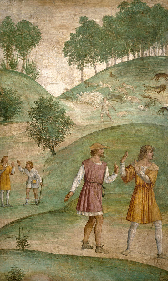 Bernardino Luini Painting - The Misfortunes of Cephalus by Bernardino Luini