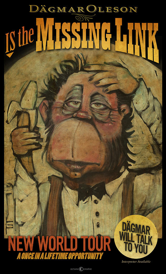 The Missing Link Poster Painting by Tim Nyberg