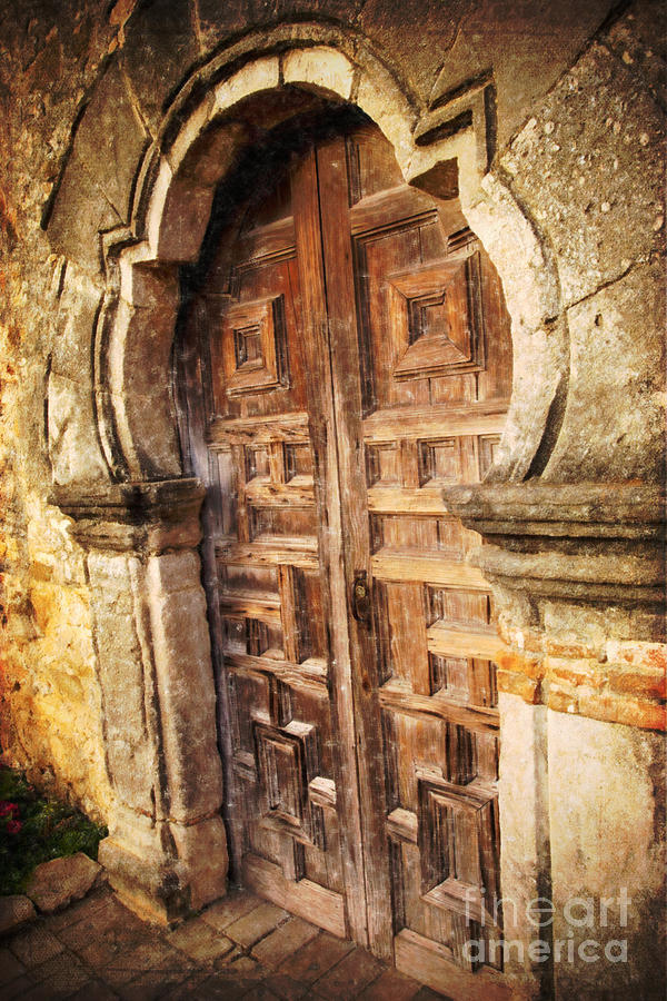 The Missions Door Photograph by Iris Greenwell